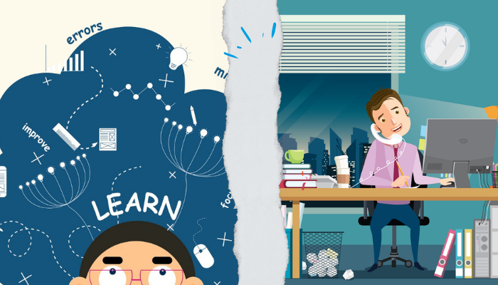 Sự khác nhau giữa IT đi học và IT đi làm