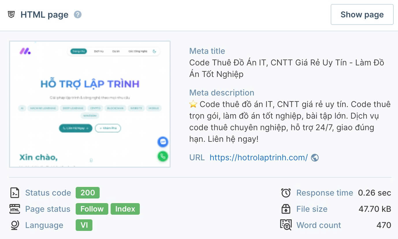 Tốc độ tải trang 0.26s